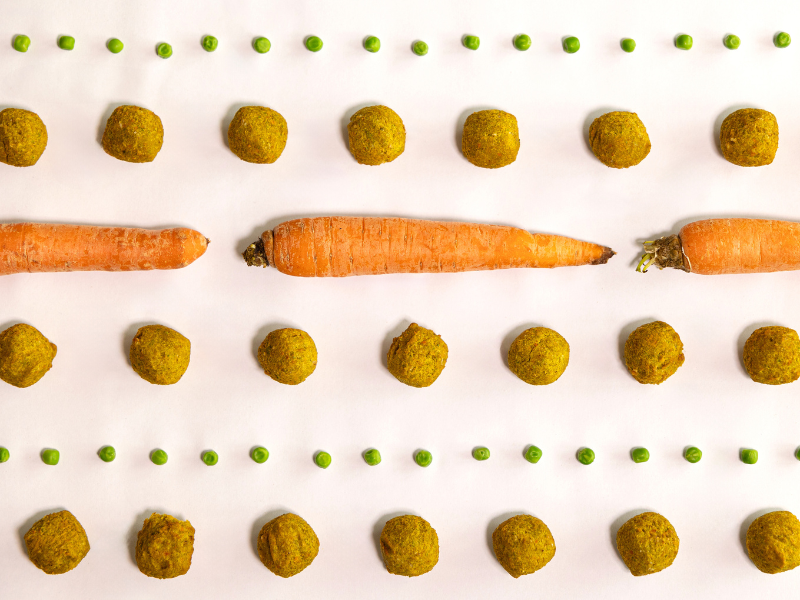 Bio Karotten Erbsen Hafer Bällchen