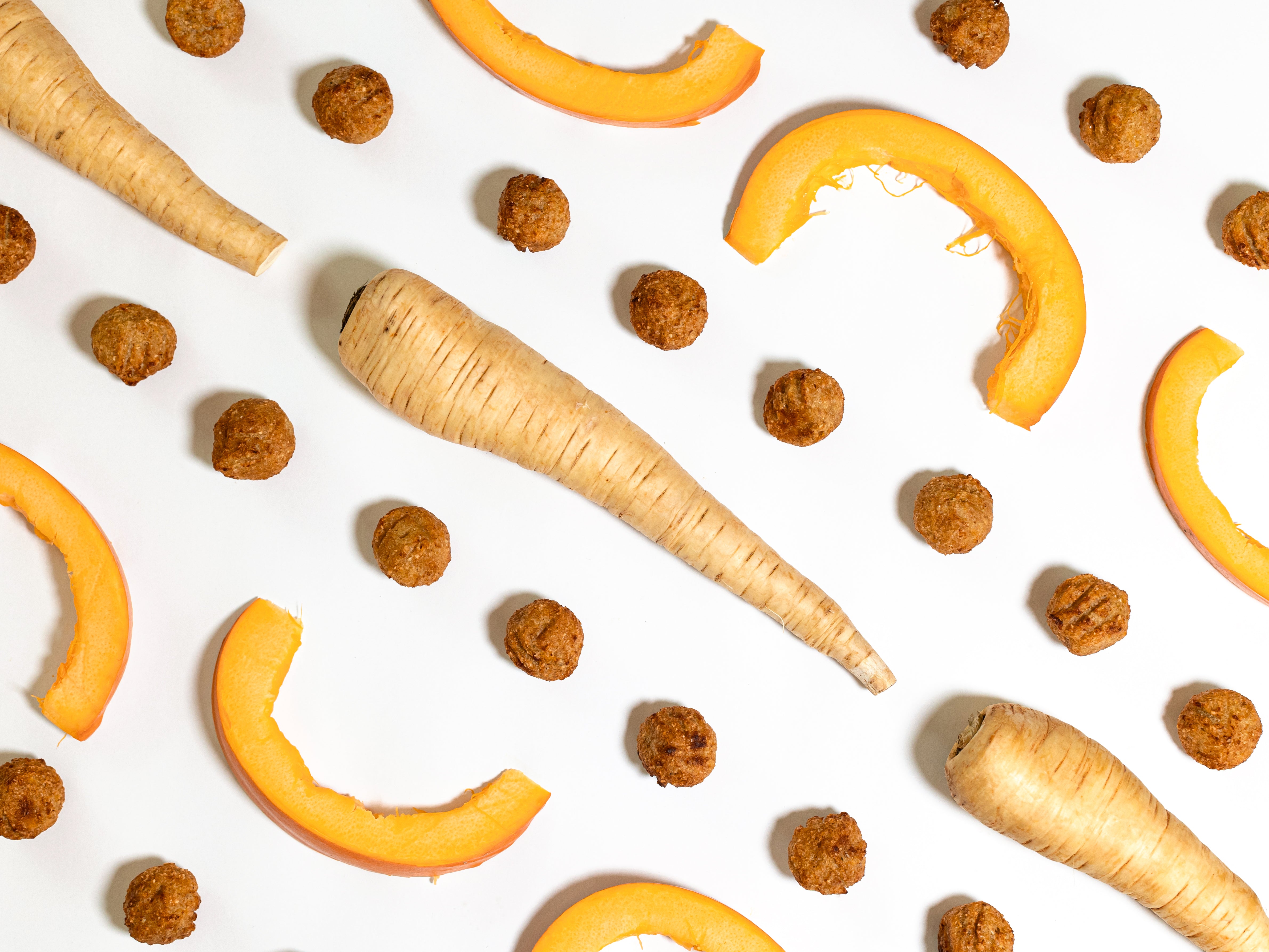 breifreie Gemüse Pastinake Kürbis Bällchen für Babys ab 8 Monaten mit Kürbis und Pastinake